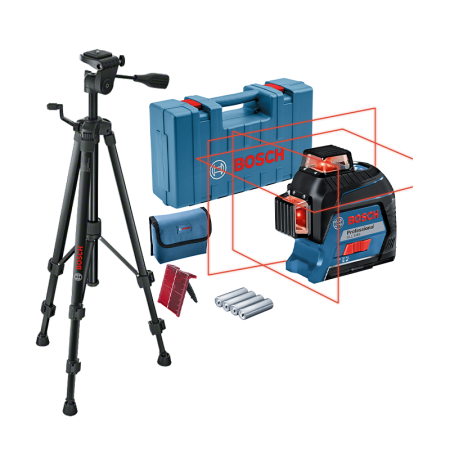 Laser lignes rouge GLL 3-80 + Trépied BT 150 BOSCH