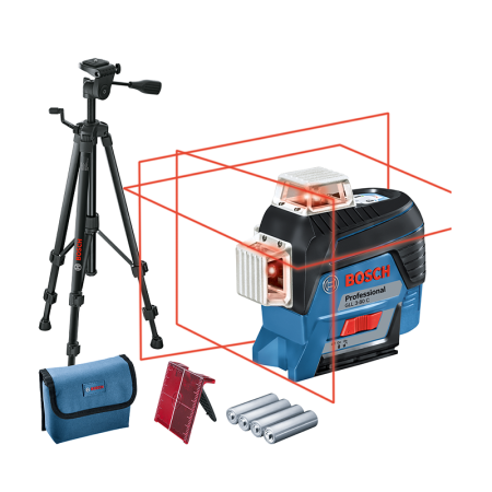 Laser lignes rouge GLL 3-80 C + Trépied BT 150 BOSCH