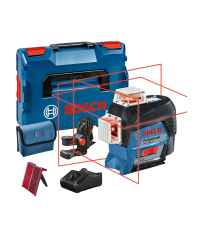 Laser lignes rouge GLL 3-80 C + 1 batterie 12V 3 Ah + 1 chargeur GAL 12V-40 BOSCH