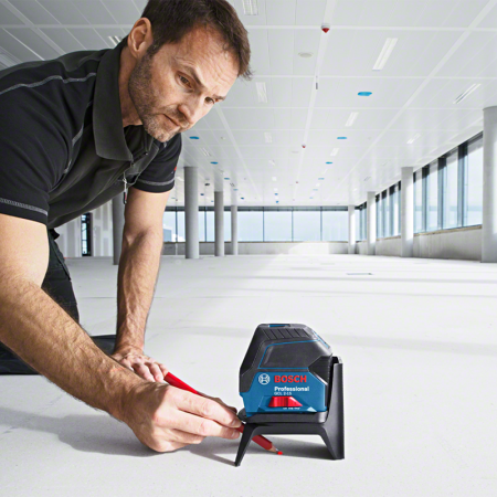 Laser points et lignes rouge Pile GCL 2-15 + Support RM1 BOSCH