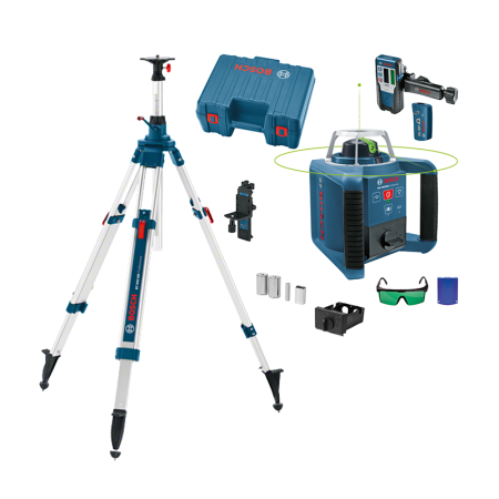 Laser rotatif GRL 300 HVG + Cellule de réception LR 1G + Trépied BT300 BOSCH