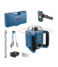 Laser rotatif rouge GRL 400 H + Mire GR 2400 + Trépied BT 152 BOSCH