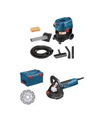 Pack ponceuse béton GBR 15 CAG + aspirateur GAS 35 L AFC BOSCH