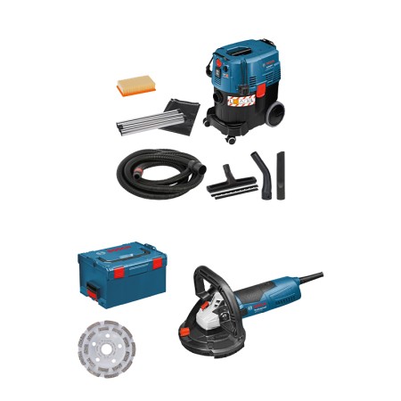 Pack ponceuse béton GBR 15 CAG + aspirateur GAS 35 L AFC BOSCH
