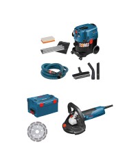 Pack ponceuse béton GBR 15 CAG + aspirateur GAS 35 M AFC BOSCH