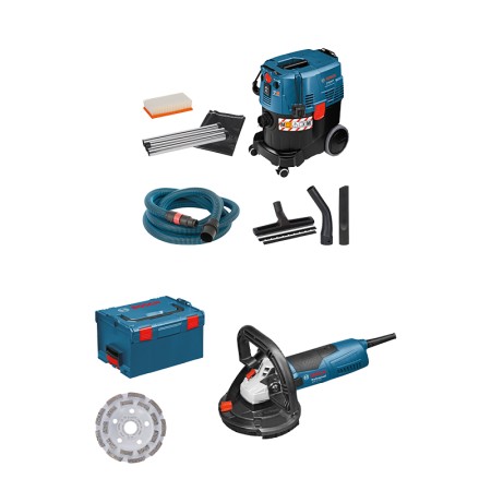 Pack ponceuse béton GBR 15 CAG + aspirateur GAS 35 M AFC BOSCH