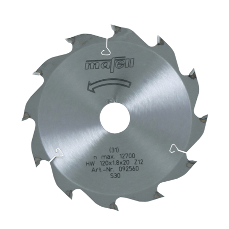 Lame de scie carbure 120x1,2/1,8x20 mm 12 dents Bois MAFELL