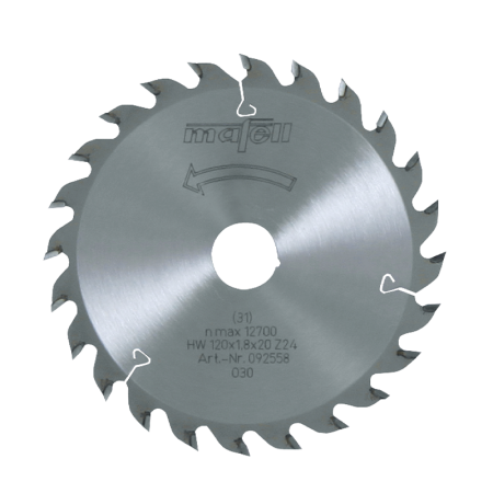 Lame de scie carbure 120x1,2/1,8x20 mm 24 dents MAFELL