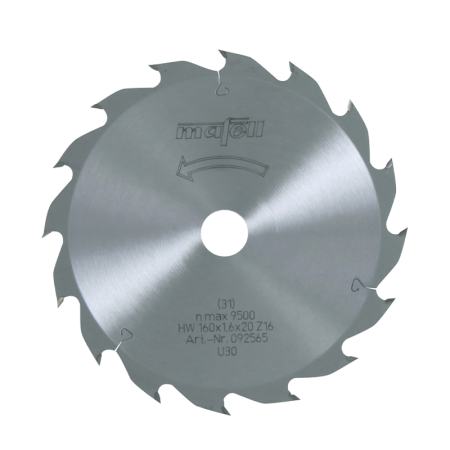 Lame de scie carbure 160 x 1,1/1,6 x 20 mm 16 dents MAFELL