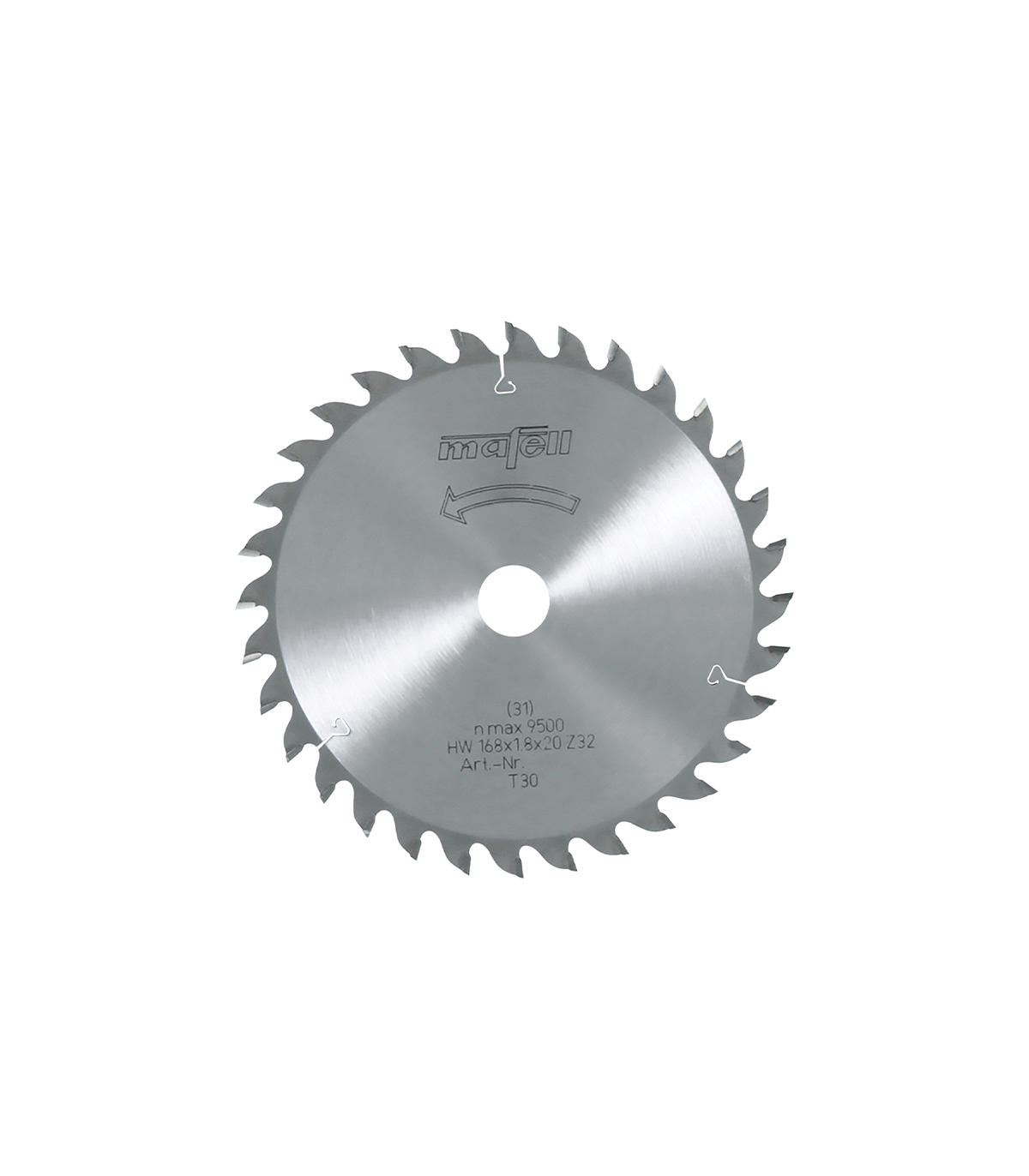 Lame de scie carbure  168 x 1,2/1,8 x 20 mm 32 dents WZ MAFELL
