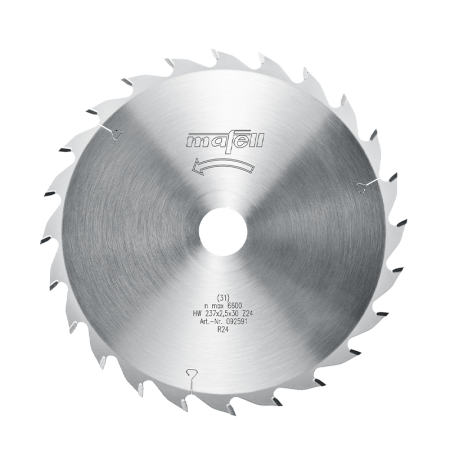 Lame de scie carbure 237 x 1,8/2,5 x 30mm 24 dents MAFELL