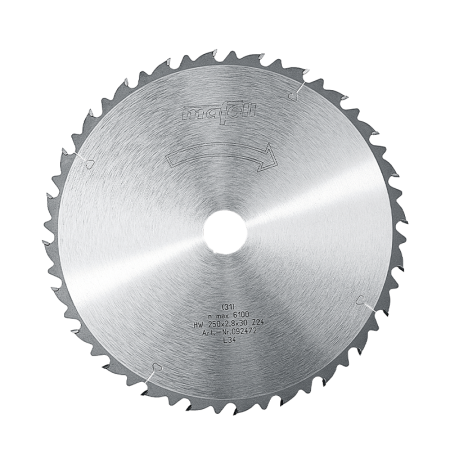Lame de scie carbure 250 x 1,8/2,8 x 30 mm 24 dents Bois MAFELL