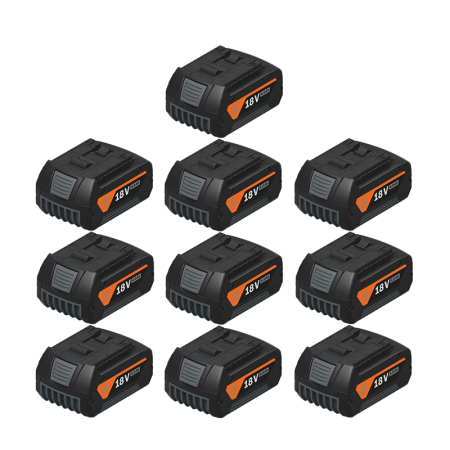 Pack de 10 Batteries Li-ion GBA 18V 4 Ah AS FEIN