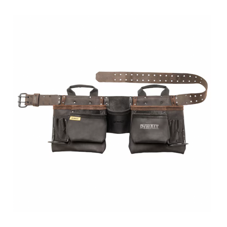 Ceinture porte-outils en cuir 11 compartiments DEWALT