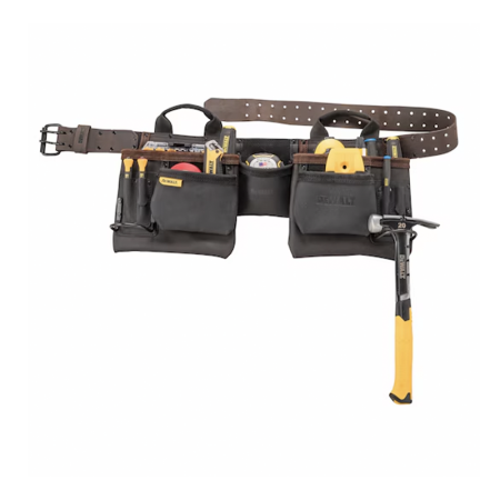 Ceinture porte-outils en cuir 11 compartiments DEWALT