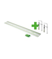 Rail de guidage FS/2-KP 1400 mm + 2 serre-joints FSZ 120 FESTOOL