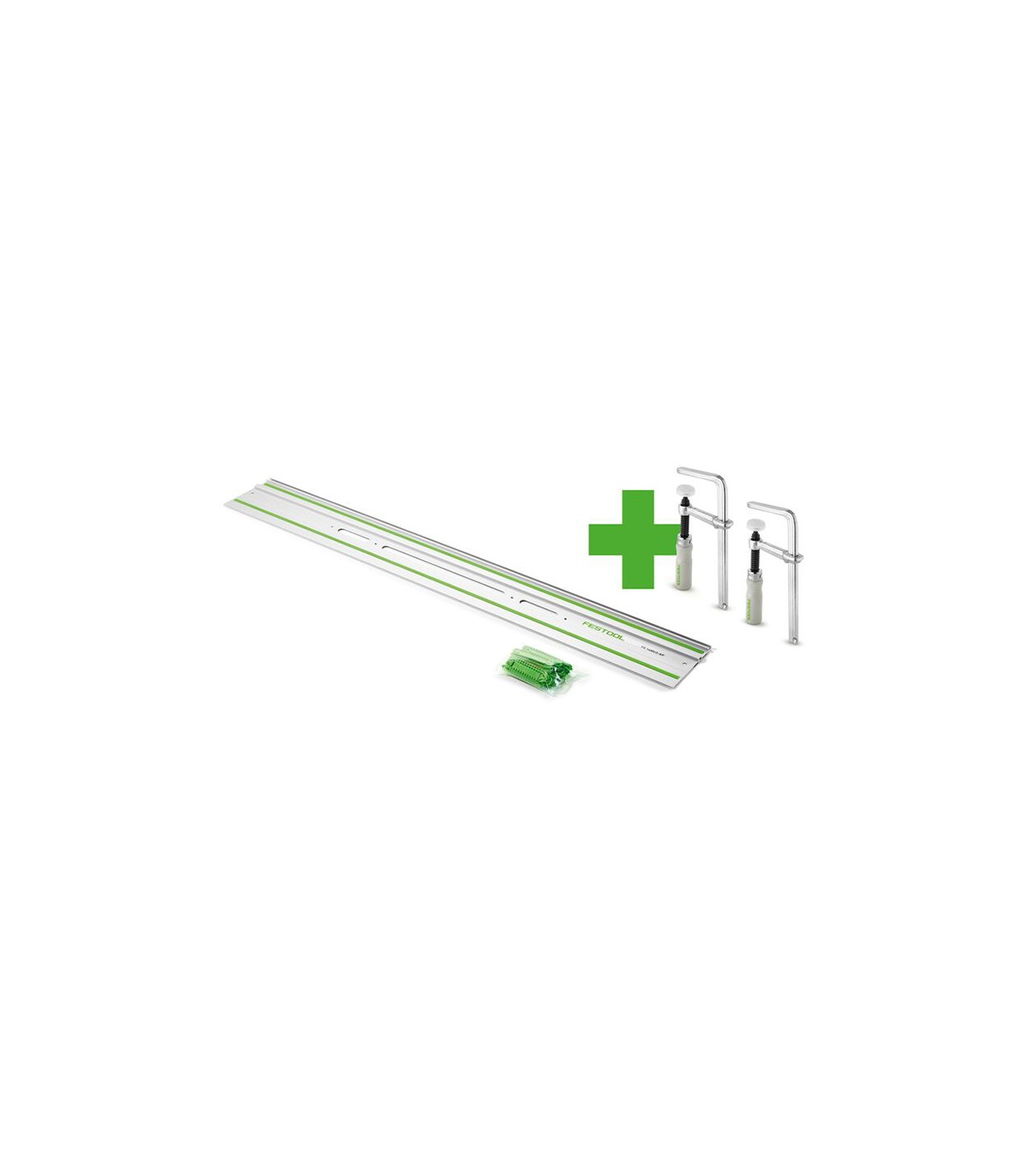 Rail de guidage FS/2-KP 1400 mm + 2 serre-joints FSZ 120 FESTOOL