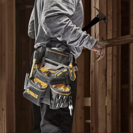 Sac à clous avec ceinture textile 13 compartiments DEWALT