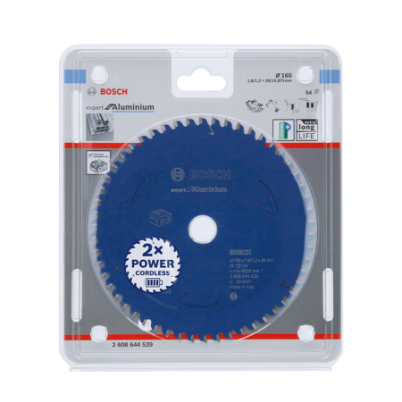 Lame de scie circulaire Ø165 x 1,8/1,3 x 20 Expert for Aluminium T54 BOSCH