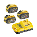 Pack 3 batteries 18-54V Flexvolt 9-3 Ah + Chargeur DCB118 DEWALT