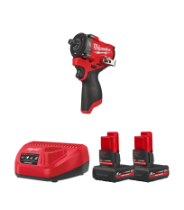 Boulonneuse compacte ½ 12V M12 FCIWF12G3-0 + 2 batteries 12V 5 Ah + Chargeur C12C MILWAUKEE