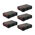 Lot de 5 malettes de rangement HD Box 1 MILWAUKEE
