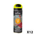 Traceur de chantier Fluo TP Jaune 650ml SOPPEC
