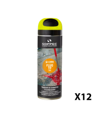Traceur de chantier Fluo TP Jaune 650ml SOPPEC
