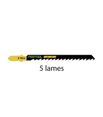 Lot de 5 lames de scie sauteuse bois S 75/4/5 FESTOOL