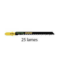 Lot de 25 lames de scie sauteuse bois S 75/4/5 FESTOOL