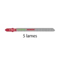 Lot de 5 lames de scie sauteuse plastique S 75/1.5/5 FESTOOL