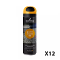 Lot de 12 Traceurs de chantier fluorescent S MARK Orange SOPPEC
