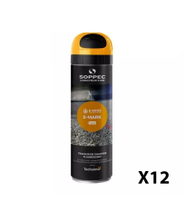 Lot de 12 Traceurs de chantier fluorescent S MARK Orange SOPPEC