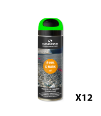 Lot de 12 Traceurs de chantier fluorescent S MARK Vert SOPPEC