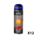 Lot de 12 Traceurs de chantier fluorescent S MARK Bleu SOPPEC