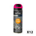 Lot de 12 Traceurs de chantier fluorescent S MARK Rose SOPPEC