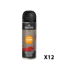 Lot de 12 Traceurs de chantier non fluorescent S MARK Noir SOPPEC