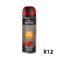 Lot de 12 Traceurs de chantier non fluorescent S MARK Rouge SOPPEC