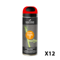 Lot de 12 Traceurs de chantier fluorescent TEMPO TP Rouge SOPPEC