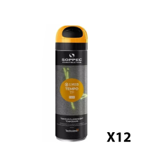 Lot de 12 Traceurs de chantier fluorescent TEMPO TP Orange SOPPEC