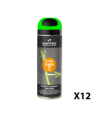 Lot de 12 Traceurs de chantier fluorescent TEMPO TP Vert SOPPEC