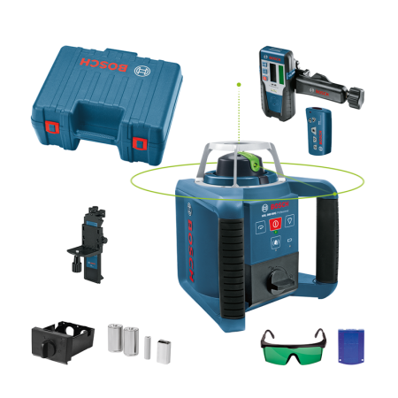 Laser rotatif vert GRL 300 HVG + Cellule de réception LR 1G BOSCH
