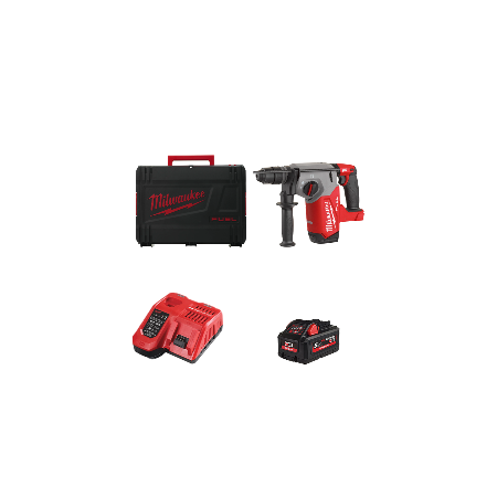 Perforateur SDS-Plus M18 FHX-0X + 1 batterie 18V 5,5 Ah + chargeur M12-18 FC MILWAUKEE