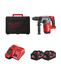 Perforateur SDS-Plus M18 FHX-0X + 2 batteries 18V 5,5 Ah + chargeur M12-18 FC MILWAUKEE