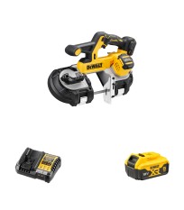 Scie à ruban 18V DCS378N-XJ + 1 batterie 18V 5 Ah + 1 chargeur DCB1104-QW DEWALT