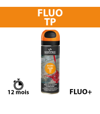 Traceur de chantier Fluo TP Orange 650ml SOPPEC