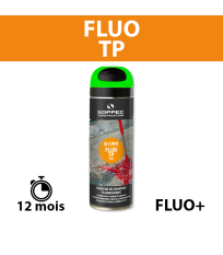 Traceur de chantier Fluo TP Vert 650ml SOPPEC
