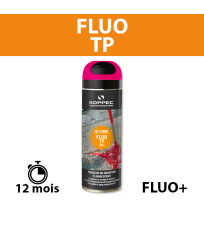 Traceur de chantier Fluo TP Cerise 650ml SOPPEC