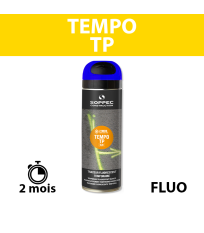 Traceur de chantier fluorescent TEMPO TP Bleu SOPPEC