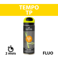 Traceur de chantier fluorescent TEMPO TP Jaune SOPPEC